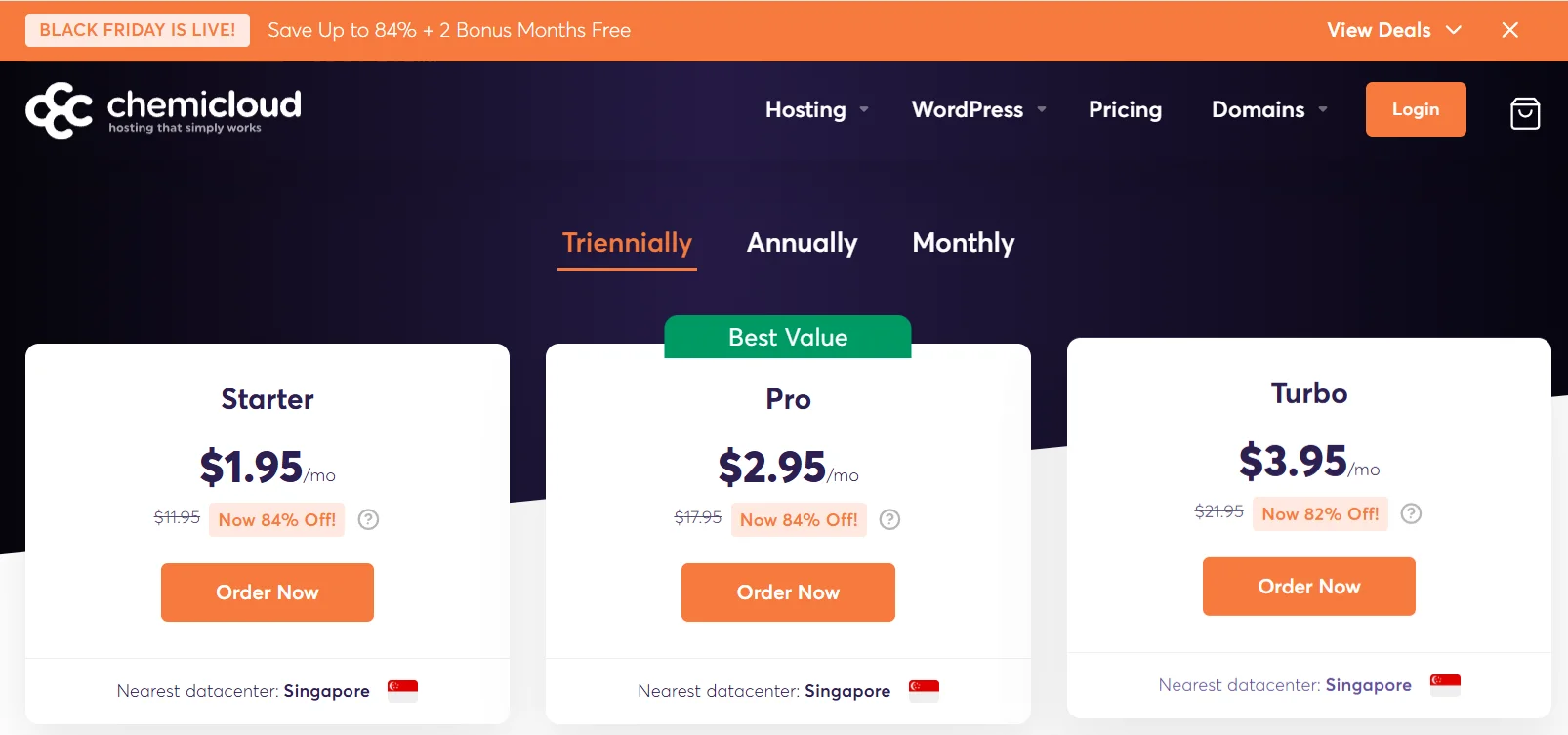 해외호스팅 케미클라우드 블랙프라이데이 할인 프로모션 시작 하네요 관련 이미지