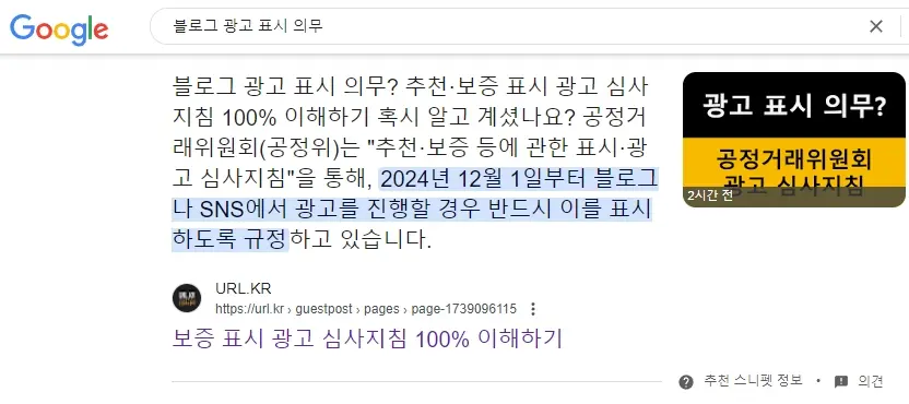 구글 상위노출 된 사례 이미지 8